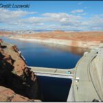 Lake Powell and Glen Canyon Dam in 2014